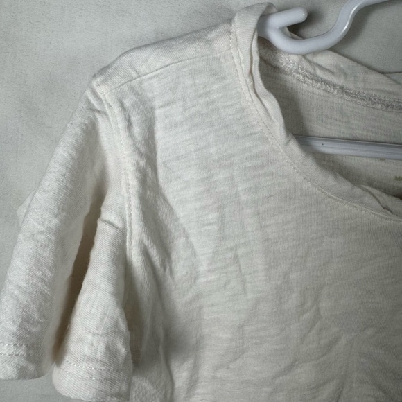 Garnet Hill White Short Sleeve Tee Kids Size M - Picture 4 of 4